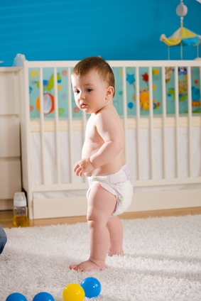 baby standing to walking